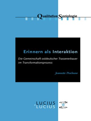 cover image of Erinnern als Interaktion